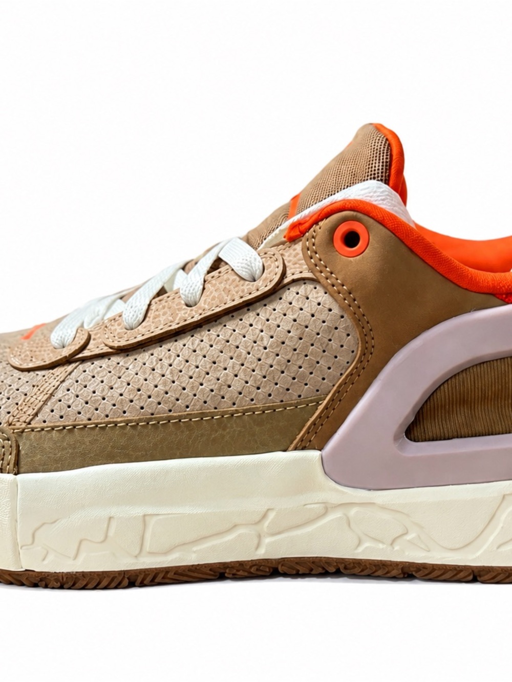 Nike Air Jordan Day1 E.O. GS Dark Driftwood Orange EasyOn Sneakers Size 5Y
